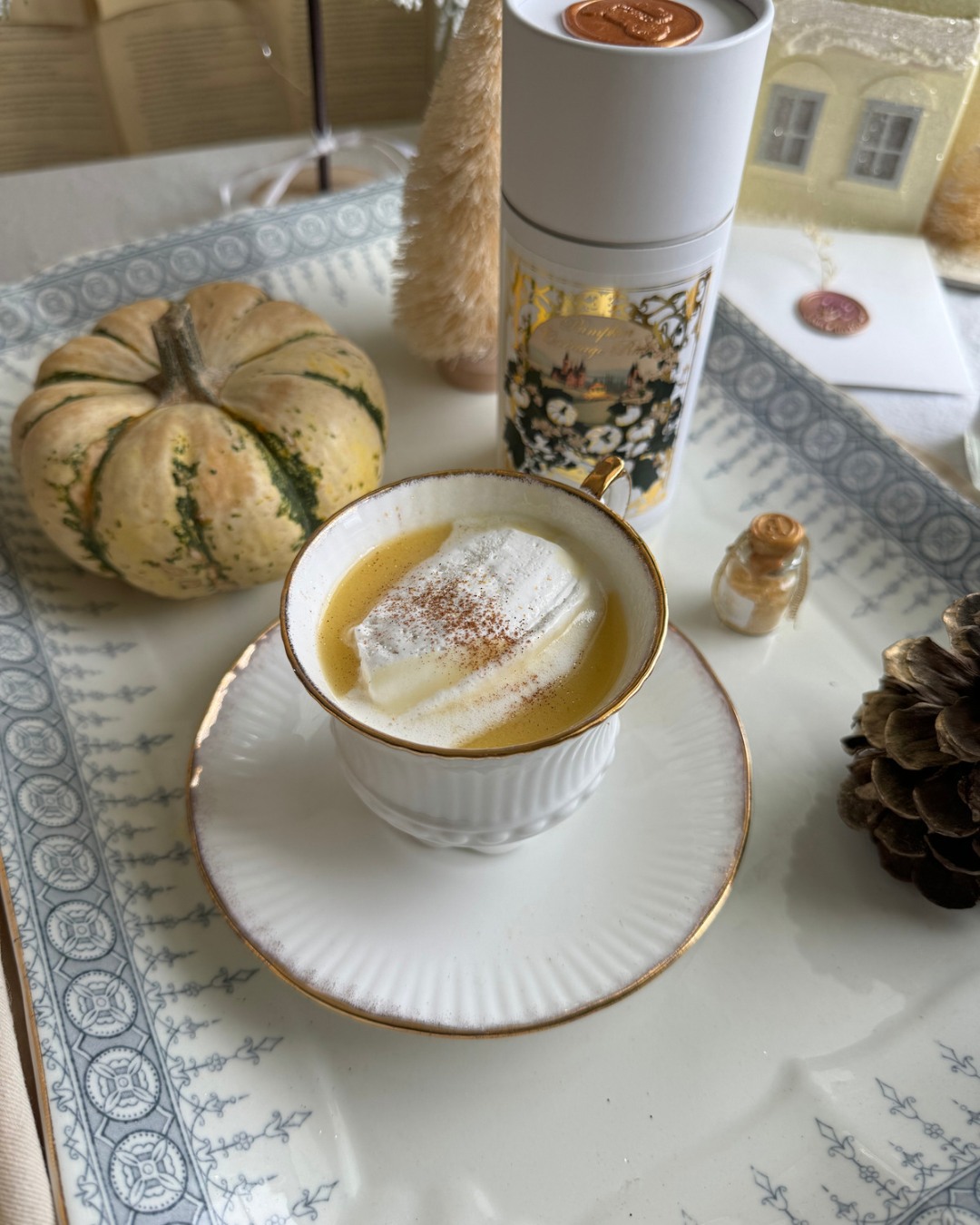 Pumpkin Chai White Hot Chocolate