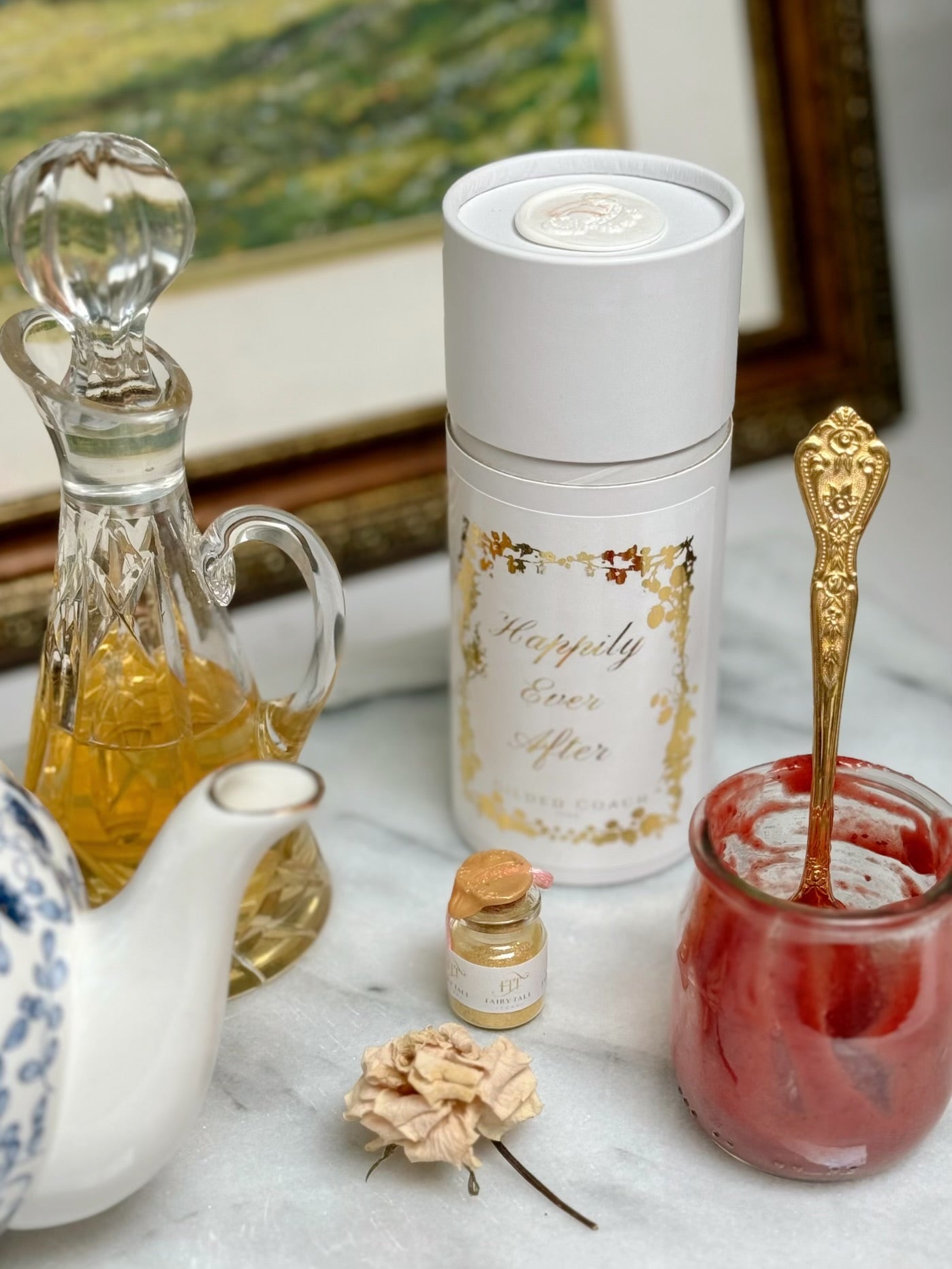 Happily Ever After Iced Tea With Strawberry Puree & Simple Syrup Recipe